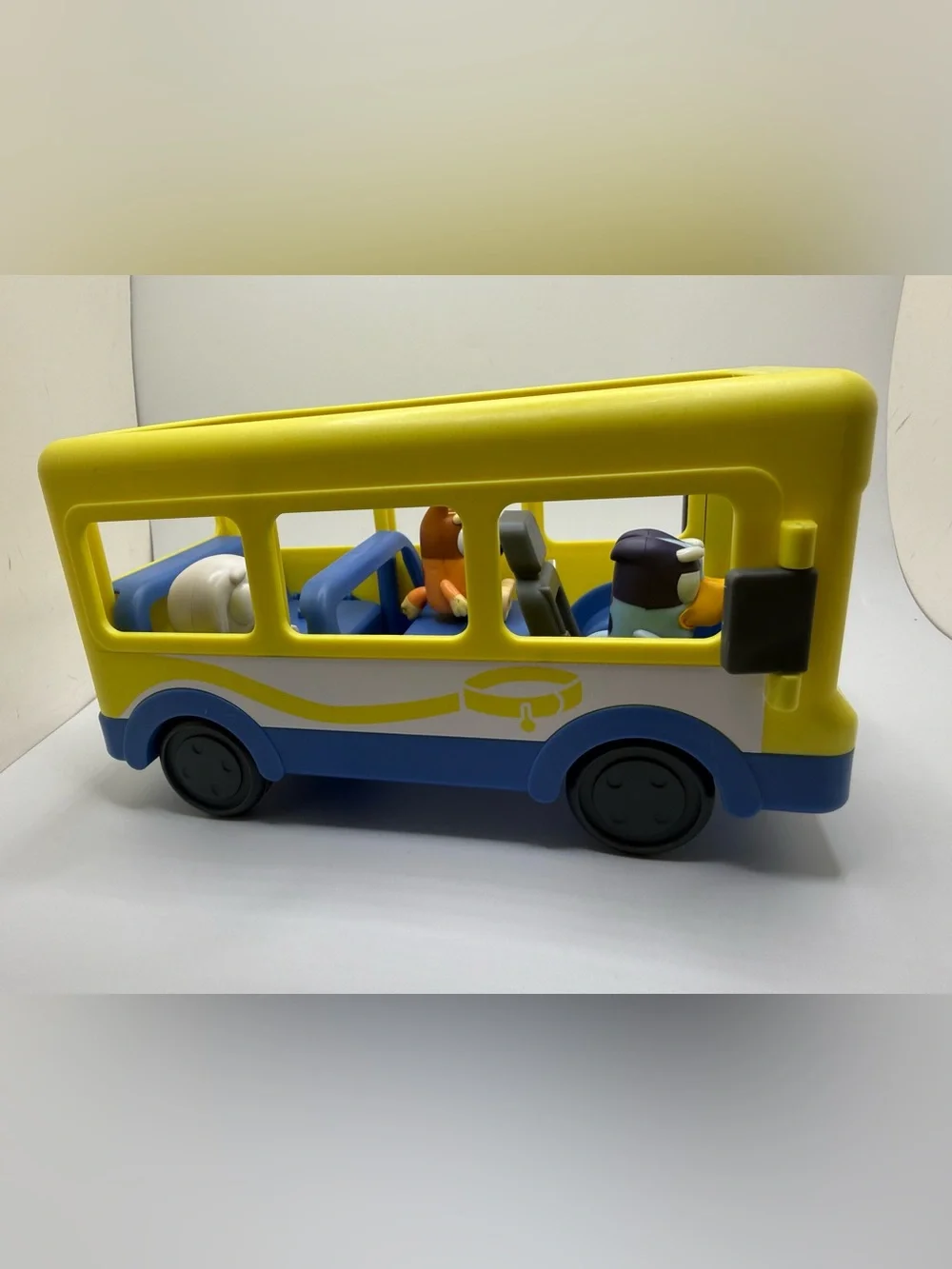 Disney Bluey Yellow Adventure Toy School Bus with Figures